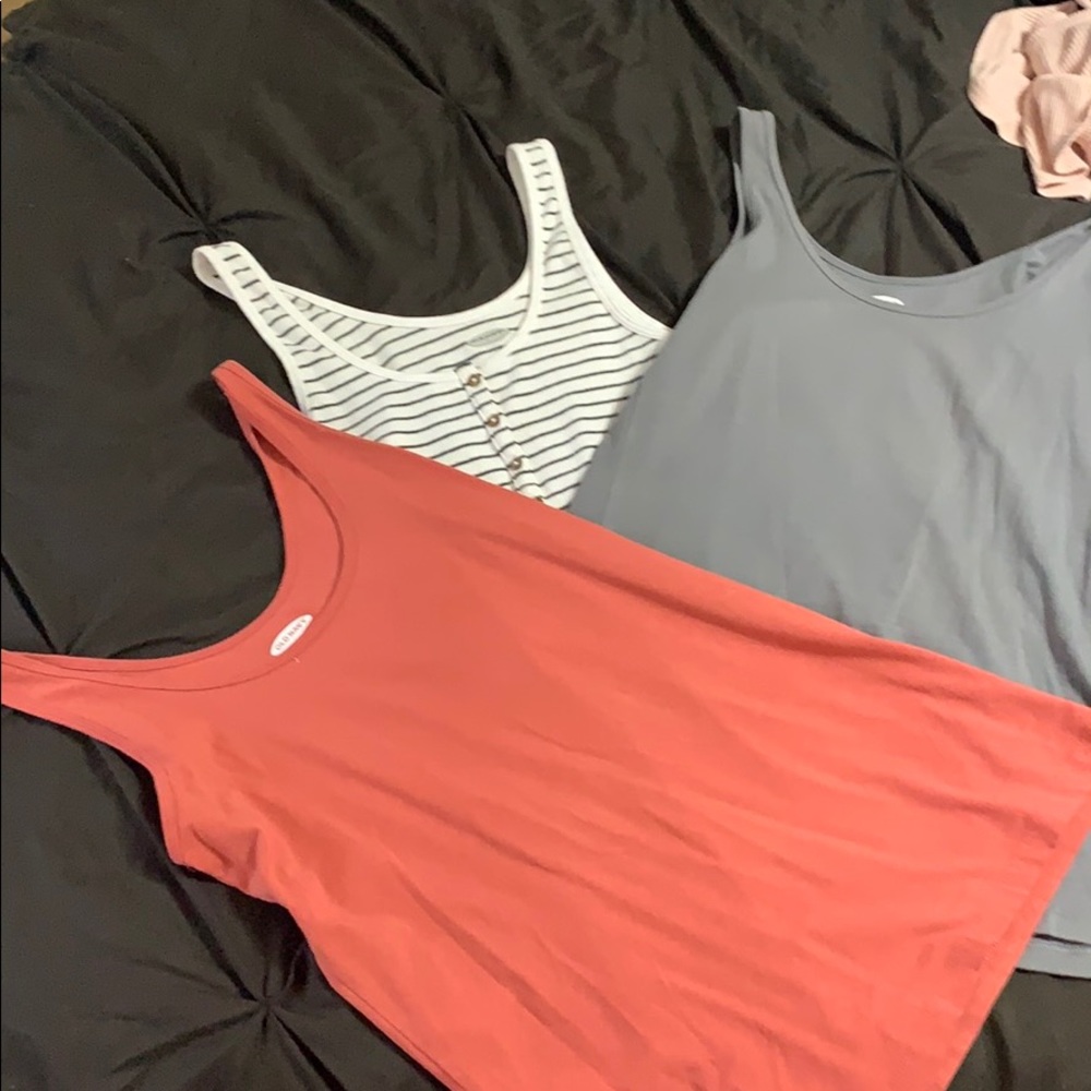 3 old navy tank tops!